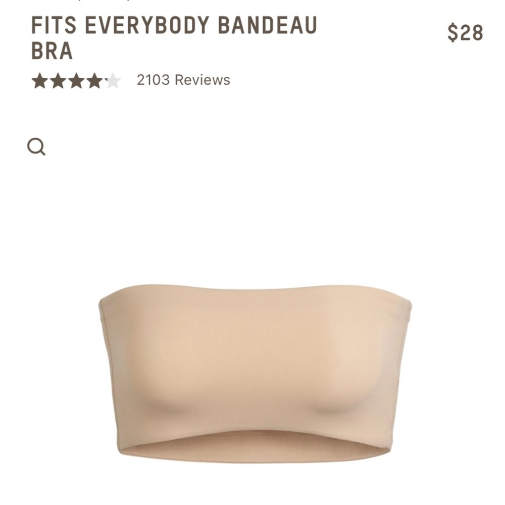Skims Bandeau Bra - Ochre